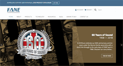 Desktop Screenshot of fane-international.com
